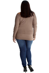 1578 Love Heat Print Batwing Top