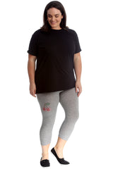 7212 Cherry Stud Cropped Leggings