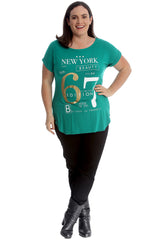 New York 67 Foil Print T-Shirt