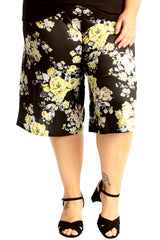 6136 Floral Print Culottes
