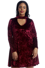 1501 Plain Velvet Swing Top