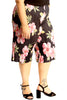 6132 Floral Print Crinkle Culottes