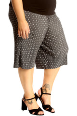 6125 Polka Dot Crinkle Culottes