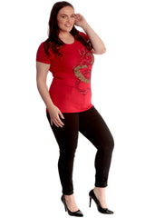 Oriental Dragon Stud T-Shirt