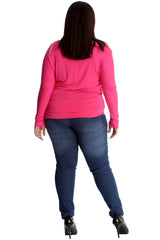 1578 Love Heat Print Batwing Top