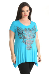 1376 Glitter Beaded Top