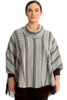 3260 Textured Frill Hem Poncho