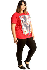 1698 Applique Loops T-Shirt