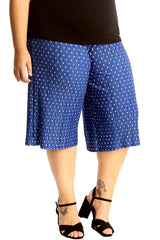 6125 Polka Dot Crinkle Culottes