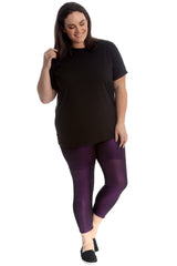 7205 Glitter Fabric Disco Leggings