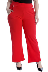 6091 High Waist Side Pocket Trousers