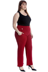 6091 High Waist Side Pocket Trousers