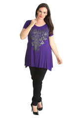 1376 Glitter Beaded Top