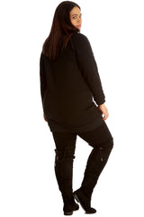 3124 No Glitter No Party Print Zip Sweatshirt