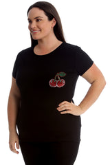 1762 Cherry Pocket Stud T-Shirt