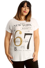New York 67 Foil Print T-Shirt
