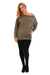 Slash Neck Top