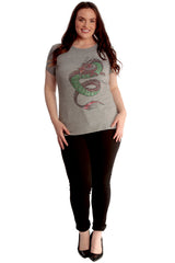 Oriental Dragon Stud T-Shirt