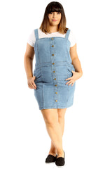 2211 Dungaree Style Dress