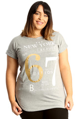 New York 67 Foil Print T-Shirt