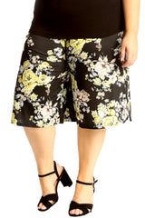 6136 Floral Print Culottes