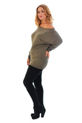 Slash Neck Top