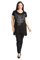 1376 Glitter Beaded Top