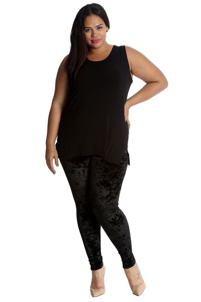Full Length Velvet Leggings Nouvelle Plus Size