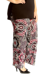 6109 Paisley & Geometric Print Palazzo Trouser