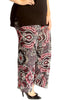 6109 Paisley & Geometric Print Palazzo Trouser