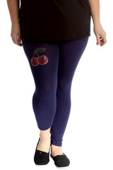 7212 Cherry Stud Cropped Leggings