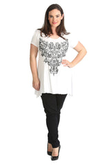 1376 Glitter Beaded Top