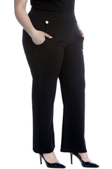 6091 High Waist Side Pocket Trousers