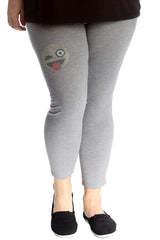 7217 Emoji Stud Cropped Leggings