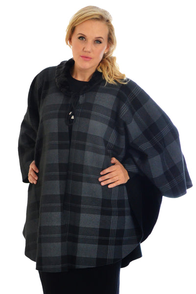 3093 Tartan Cape Jacket