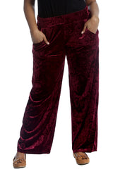 6087 Plain Velvet Trousers
