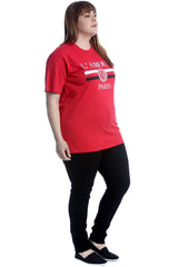 1532 L'Amour Paris Print Cotton T-Shirt