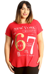 New York 67 Foil Print T-Shirt