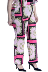 6106 Chains & Tassels Print Trousers