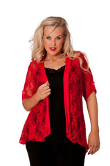 3072 Diamante Button Sleeve Cardigan