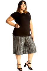 6137 Aztec Print Culottes