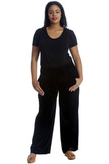 6087 Plain Velvet Trousers