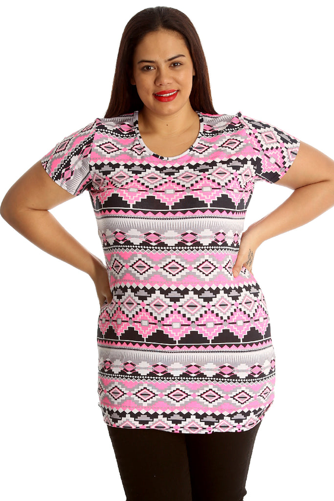 plus size neon pink shirt
