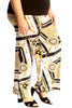 6113 Geometric Print Palazzo Trouser
