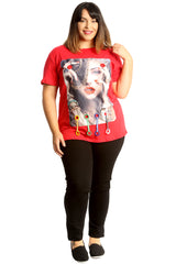 1698 Applique Loops T-Shirt