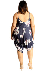 8050 Floral Print Slouch Jumpsuit