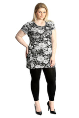 1609 Monochrome Floral T-Shirt