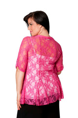 3072 Diamante Button Sleeve Cardigan