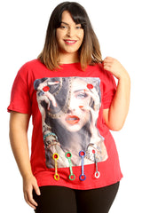 1698 Applique Loops T-Shirt