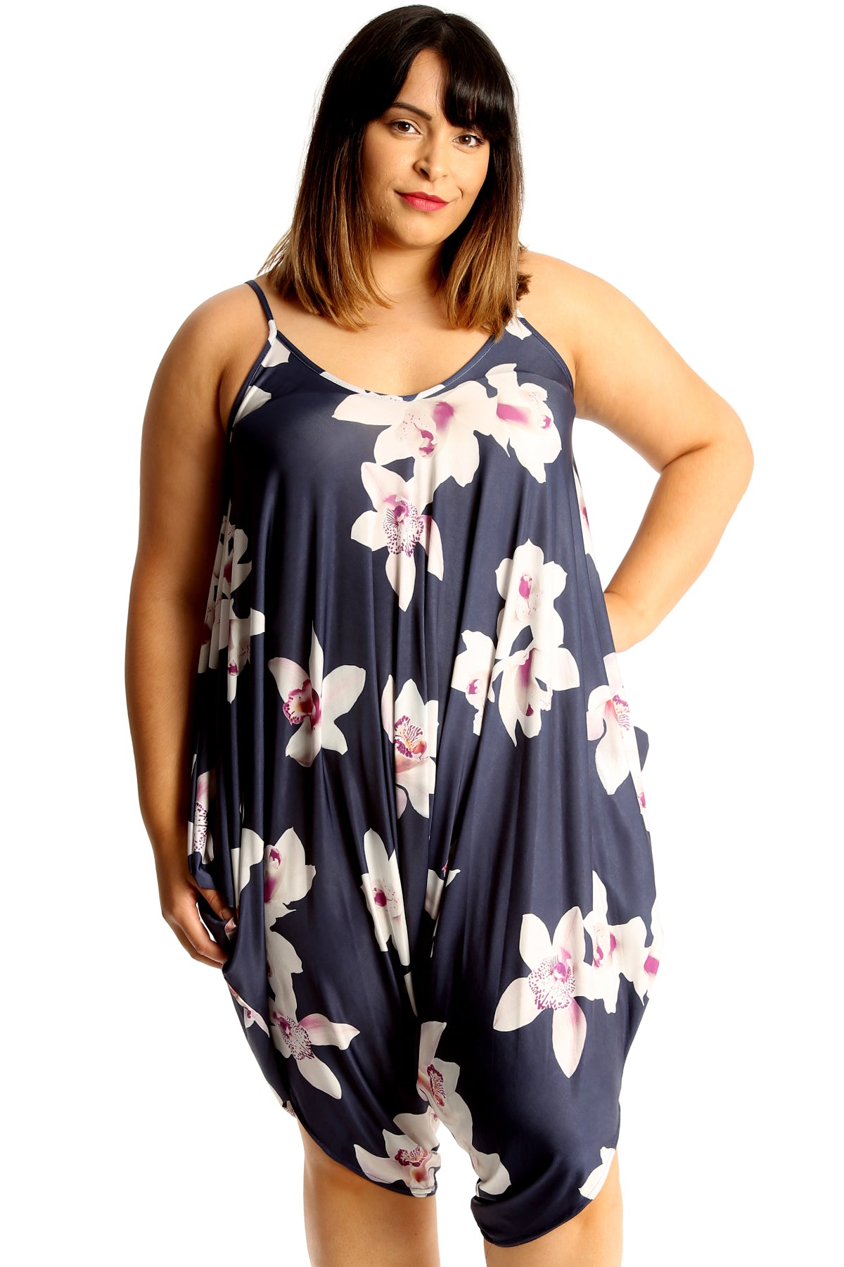 8050 Floral Print Slouch Jumpsuit